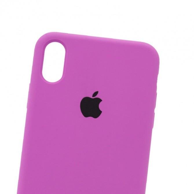 Оригинальный силиконовый чехол для iPhone Xr Виноградный FULL-2