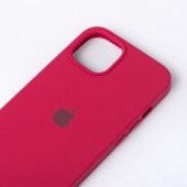 Оригинальный силиконовый чехол для iPhone 13 Темно Вишневый FULL Оригинальный силиконовый чехол для iPhone 13 Темно Вишневый FULL