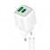 Мережевий зарядний пристрій 1USB + Type-C WALKER WH-71 GAN 30W+QC318W White + Type-C to Type-C