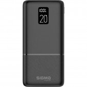 Додаткова батарея Sigma X-power SI20A2QL 20000 mAh PD20W+QC 22.5W Black Додаткова батарея Sigma X-power SI20A2QL 20000 mAh PD20W+QC 22.5W Black