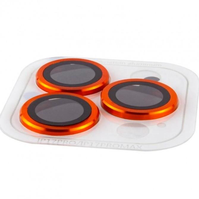 Захисне скло на камеру Metal Classic (в упак.) для iPhone 17 Pro Max (6.9") Оранжевий-1