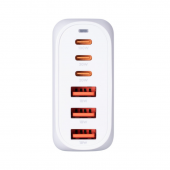 Сетевое зарядное устройство для Gelius Force GaN 100W GP-HC063 3USB-A + 3Type-C White