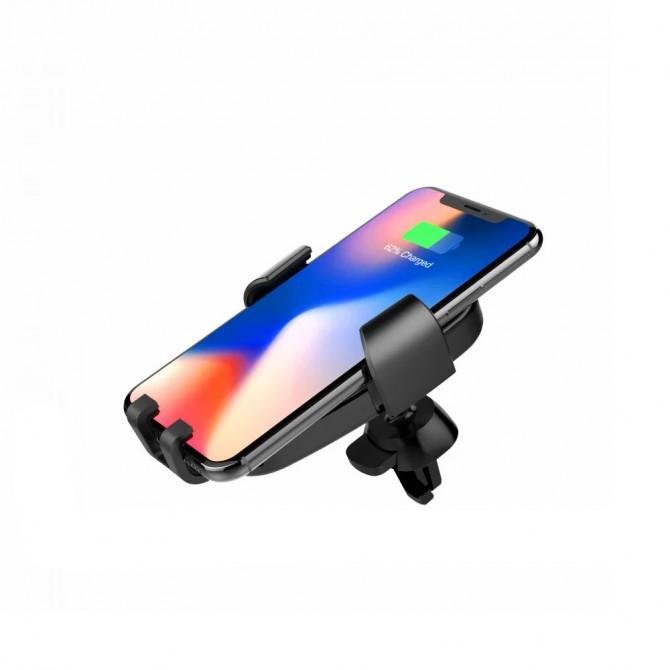 Автодержатель HAVIT HV-H341 + Беспроводная зарядка Черный-2