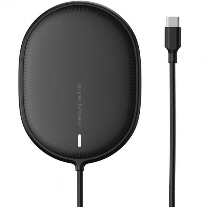 Бездротовий зарядний пристрій Baseus Light Magnetic Wireless Charger(WXQJ-01) Black-2