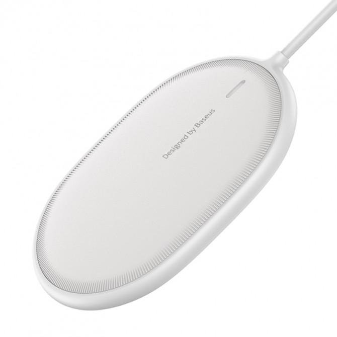 Беспроводное зарядное устройство Baseus Light Magnetic Wireless Charger(WXQJ-02) White-3