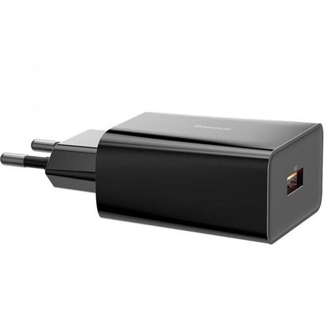 Мережевий зарядний пристрій Baseus Speed Mini QC 18W (CCFS-W01) Black-3