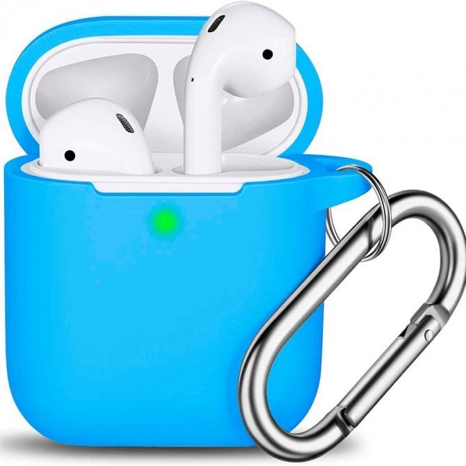 Чехол силиконовый для Airpods Синий