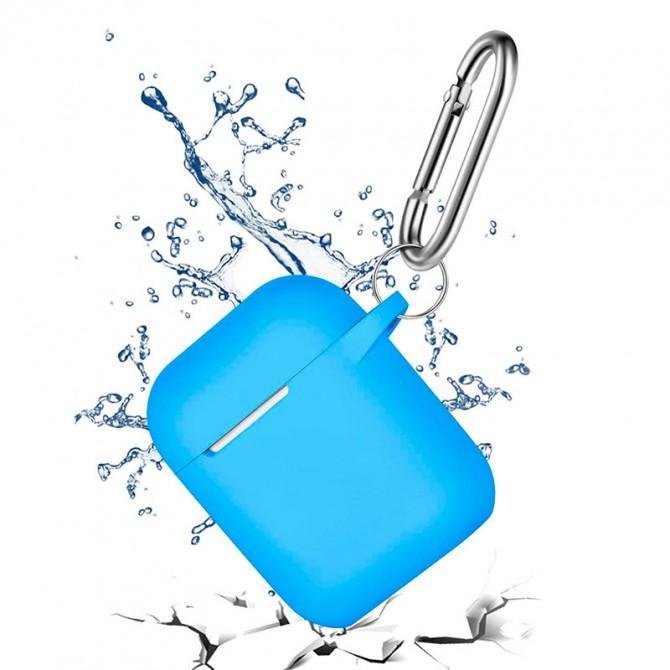 Чехол силиконовый для Airpods Синий-2