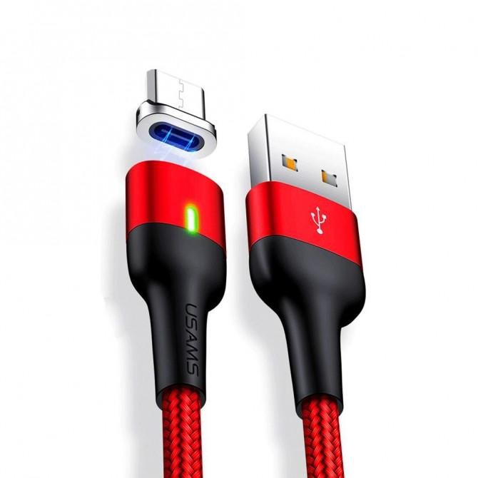 Кабель Usams U28 US-SJ328 MicroUSB Красный-1