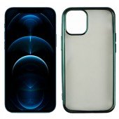 Чехол силиконовый с глянцевой окантовкой для Apple iPhone 12 mini Темно Зеленый Чехол силиконовый с глянцевой окантовкой для Apple iPhone 12 mini Темно Зеленый