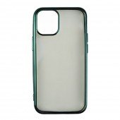 Чехол силиконовый с глянцевой окантовкой для Apple iPhone 12 mini Темно Зеленый Чехол силиконовый с глянцевой окантовкой для Apple iPhone 12 mini Темно Зеленый