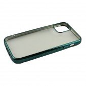 Чехол силиконовый с глянцевой окантовкой для Apple iPhone 12 mini Темно Зеленый Чехол силиконовый с глянцевой окантовкой для Apple iPhone 12 mini Темно Зеленый