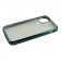 Чехол силиконовый с глянцевой окантовкой для Apple iPhone 12 mini Темно Зеленый