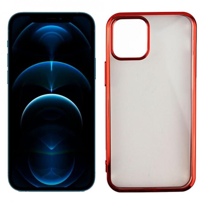 Чохол силіконовий з глянсовою окантовкою для Apple iPhone 12 mini Червоний