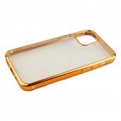 Чохол силіконовий з глянсовою окантовкою для Apple iPhone 12 mini Золотий Чохол силіконовий з глянсовою окантовкою для Apple iPhone 12 mini Золотий
