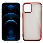Чохол силіконовий з глянсовою окантовкою для Apple iPhone 12 Pro/12 Червоний Чохол силіконовий з глянсовою окантовкою для Apple iPhone 12 Pro/12 Червоний