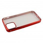 Чохол силіконовий з глянсовою окантовкою для Apple iPhone 12 Pro/12 Червоний Чохол силіконовий з глянсовою окантовкою для Apple iPhone 12 Pro/12 Червоний