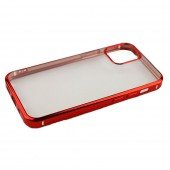 Чохол силіконовий з глянсовою окантовкою для Apple iPhone 12 Pro/12 Червоний Чохол силіконовий з глянсовою окантовкою для Apple iPhone 12 Pro/12 Червоний