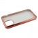 Чехол силиконовый с глянцевой окантовкой для Apple iPhone 12 Pro/12 Розовое Золото