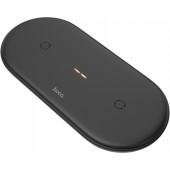 Беспроводное зарядное устройство Hoco CW23 Wisdom 2in1 Dual Power Type-C 10W Black