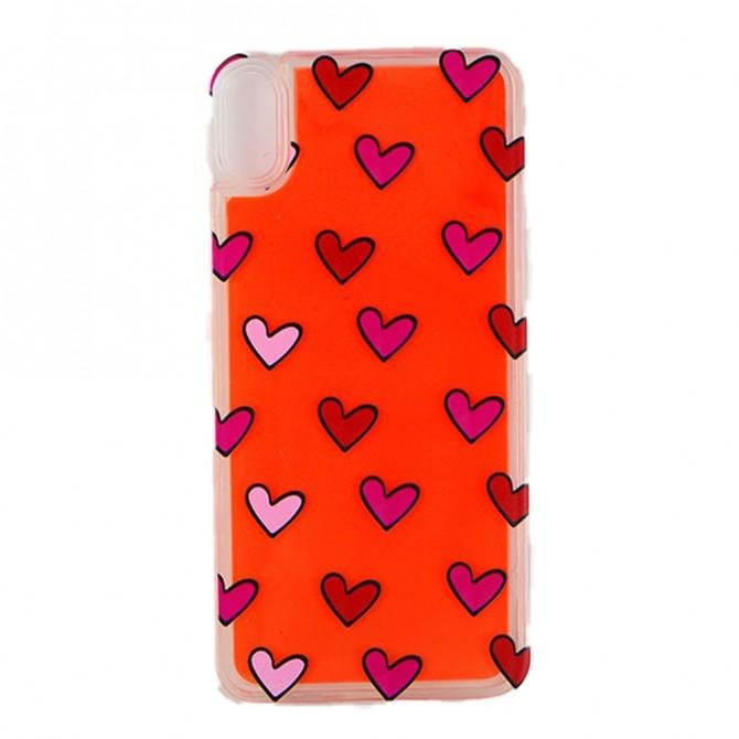 Чехол U-Like Aqua Case для iPhone X/Xs Hearts-1