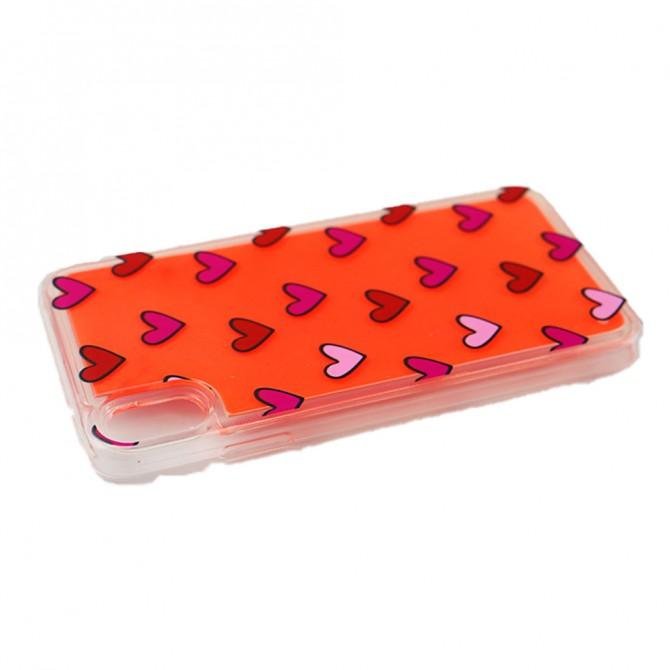 Чехол U-Like Aqua Case для iPhone X/Xs Hearts-2