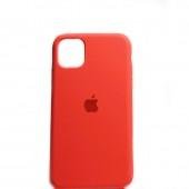 Оригинальный силиконовый чехол для iPhone 11 Ярко Розовый FULL