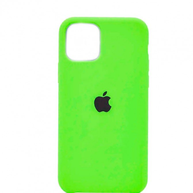 Оригінальний силіконовий чохол для iPhone 11 Яскраво Зелений FULL