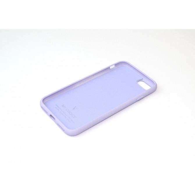 Оригинальный силитконовый чехол для iPhone 7/8 Лиловый FULL-2