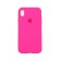 Оригинальный силиконовый чехол для iPhone X/Xs Неоново Розовыйй FULL