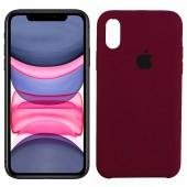 Чехол силиконовый для iPhone X/Xs Марсала