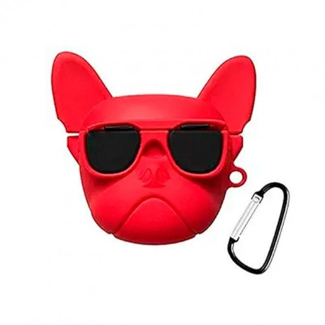 Чехол U-Like Silicone Case For Airpods Cartoon Red Dog
