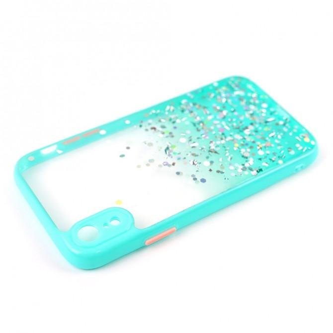 Чохол Frame&Gliter для iPhone Xs Max Light Blue-3