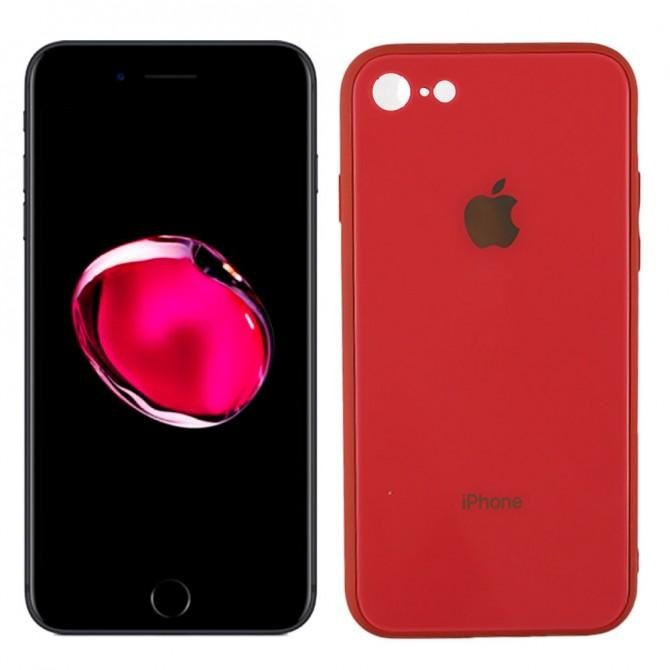 Чохол U-Like Glossy Logo series для iPhone 7/8 Red Orchid