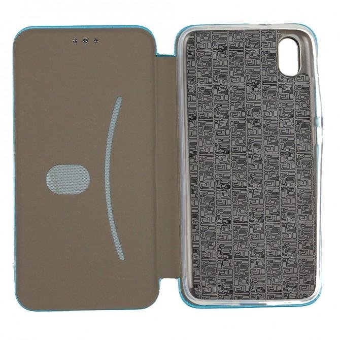 Чехол книжка U-Like Best для Xiaomi Redmi 7a Cyan-3