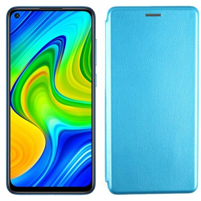Чехол-книжка U-Like Best для Xiaomi Redmi Note 9/Redmi 10X Cyan