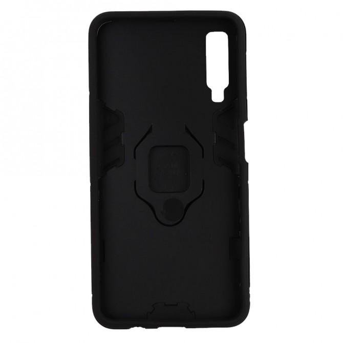 Чохол HONOR Hard Defence Series для Samsung A750 Galaxy A7 2018 Black (з тримачем)-2