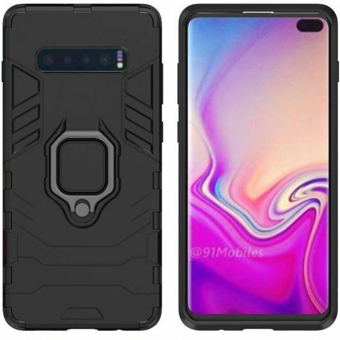 Чехол HONOR Hard Defence Series для Samsung G975 Galaxy S10 Plus Black (with magnet)