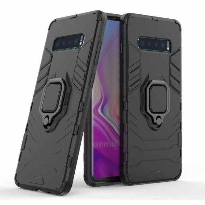 Чехол HONOR Hard Defence Series для Samsung G975 Galaxy S10 Plus Black (with magnet)-1