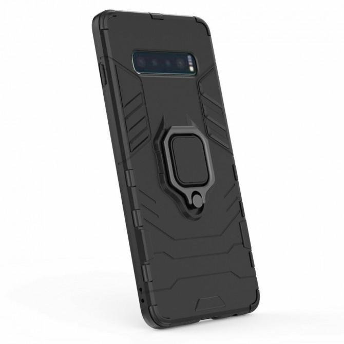 Чехол HONOR Hard Defence Series для Samsung G975 Galaxy S10 Plus Black (with magnet)-2