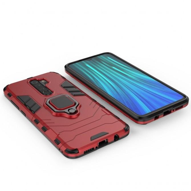 Чехол HONOR Hard Defence Series Xiaomi Redmi 9 Red (with magnit)-1