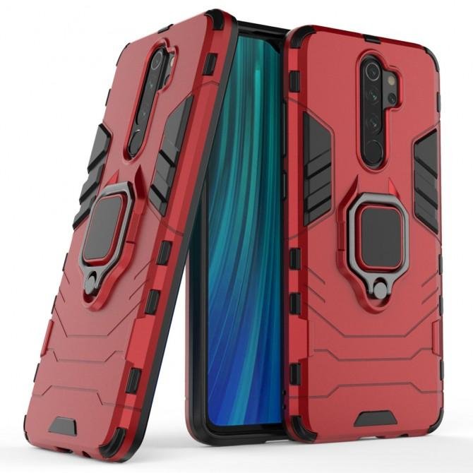 Чехол HONOR Hard Defence Series Xiaomi Redmi 9 Red (with magnit)-2