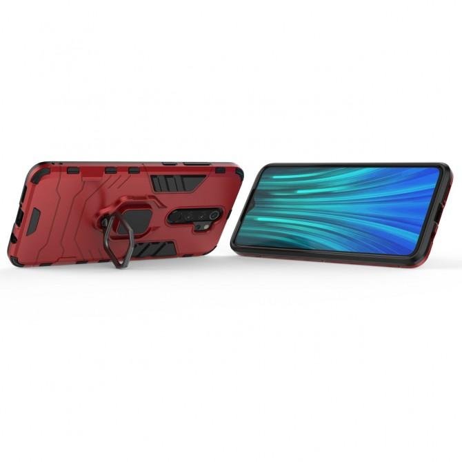 Чехол HONOR Hard Defence Series Xiaomi Redmi 9 Red (with magnit)-3