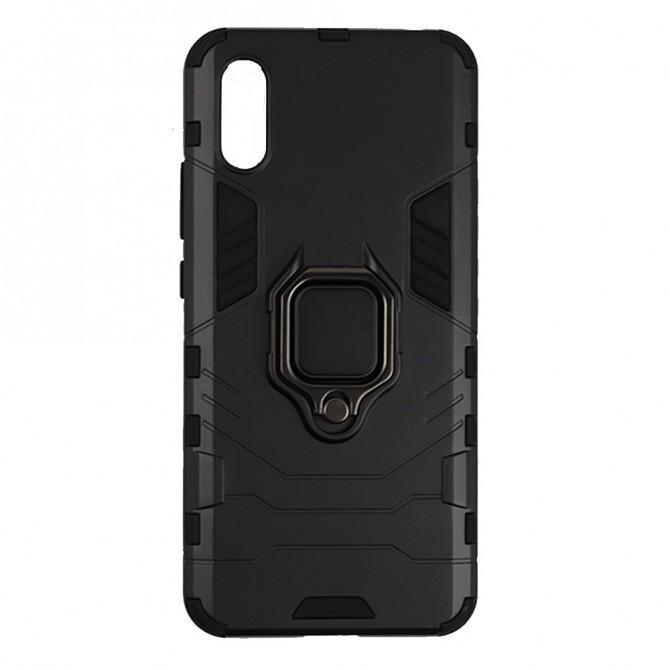 Чехол HONOR Hard Defence Series для Xiaomi Redmi 9a Black (с держателем)-1