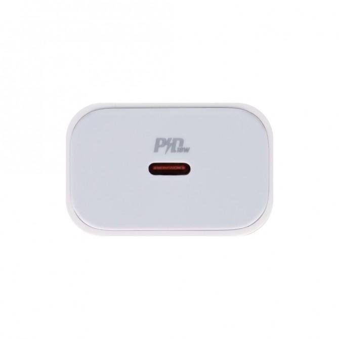 Мережевий зарядний пристрій Hoco C76A PD 20W White + Cable Type-C to Lightning-2