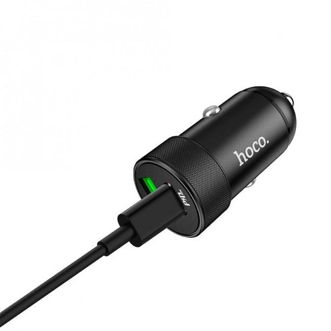 Автомобільний зарядний пристрій Hoco Z32B Чорний-1