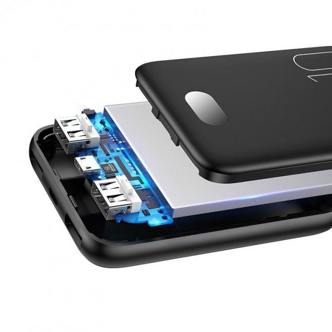 Повербанк Usams US-CD66 PB9 Dual USB 10000 mAh Black-4