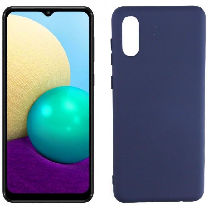 Чехол Original Soft Case для Samsung A022 Galaxy A02 Темно Синий FULL