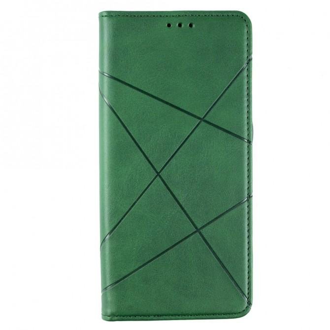 Чехол-книжка Lines Leather для Samsung A725 Galaxy A72 Зеленый-1