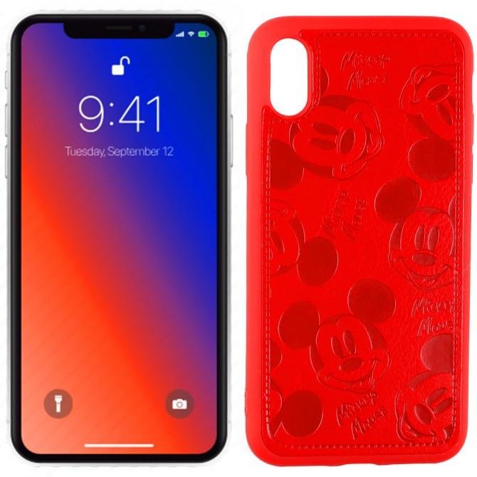 Чехол Mickey для Apple iPhone X/Xs Красный